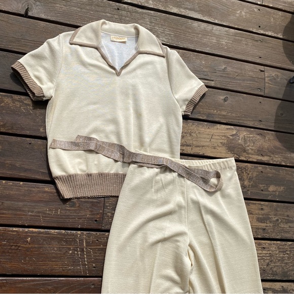 Vintage Pants - Vintage vivanti 60’s leisure suit matching set golf attire country club